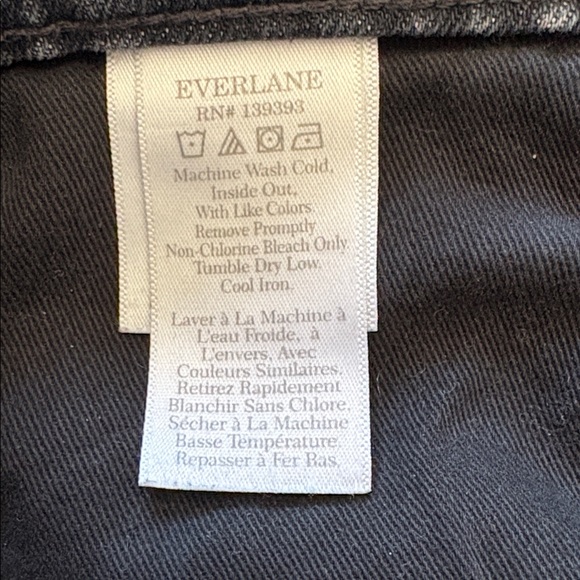 Everlane The Original Cheeky Jeans Black Size 28 - Picture 6 of 6